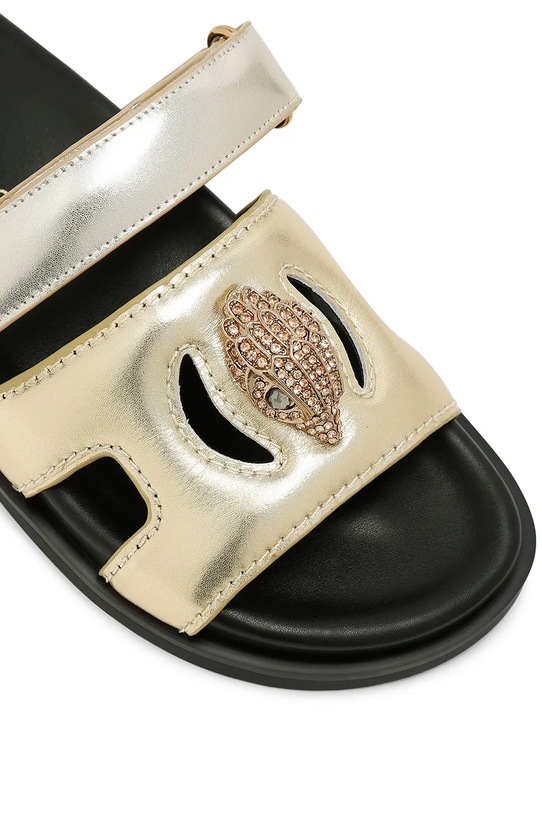 Obutev Usnjeni natikači Kurt Geiger London Eagle Cut Out Sandal 4732666109.GOLDCOMB zlata