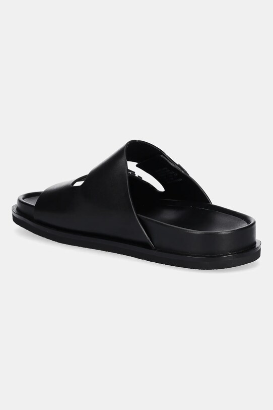 Obuwie Tory Burch klapki skórzane T Lock Sport Slide 175640.006 czarny