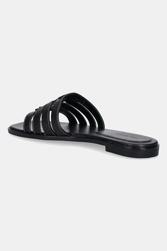Încălțăminte Tory Burch șlapi de piele Ines Cage Slide 158616.006 negru