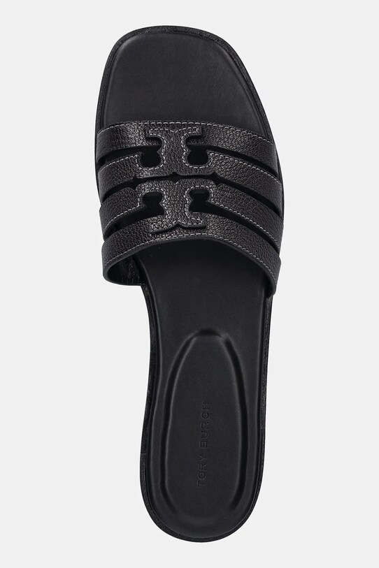 Tory Burch șlapi de piele Ines Cage Slide negru 158616.006
