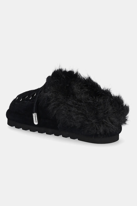 Obuwie Naked Wolfe kapcie zamszowe Harlow Harlow.Black czarny