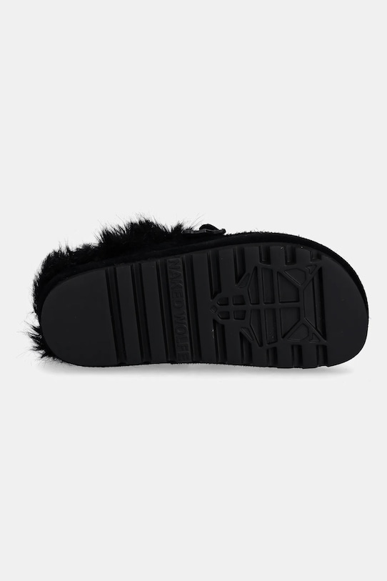 Naked Wolfe kapcie zamszowe Harlow Harlow.Black czarny