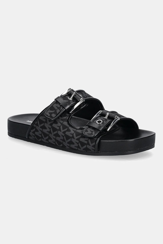 Παντόφλες MICHAEL Michael Kors Byers απομίμηση λείου δέρματος μαύρο 40T5BYFS1D.001