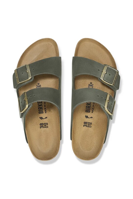 Birkenstock bőr papucs Arizona 1027948 zöld