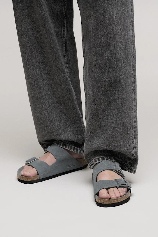 Birkenstock ciabatte slide in camoscio Arizona 1030912