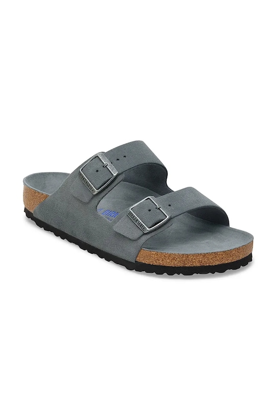 Birkenstock ciabatte slide in camoscio Arizona 1030912 grigio AW25
