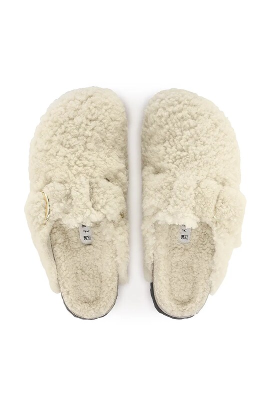 Birkenstock papucs Boston Big Buckle Teddy 1025664 bézs