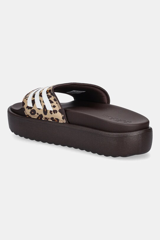 Obuwie adidas klapki Adilette Platform JR9234 brązowy