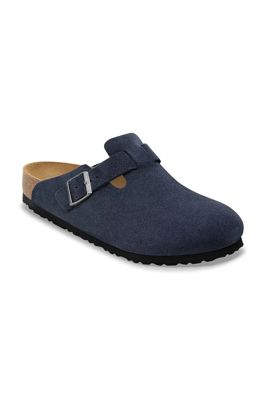 Birkenstock klapki zamszowe Boston 1030902 granatowy AW25