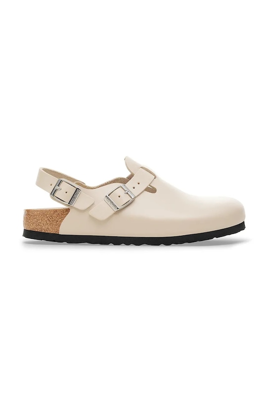 Birkenstock klapki skórzane Tokio HEX pozostałe beżowy 1030882