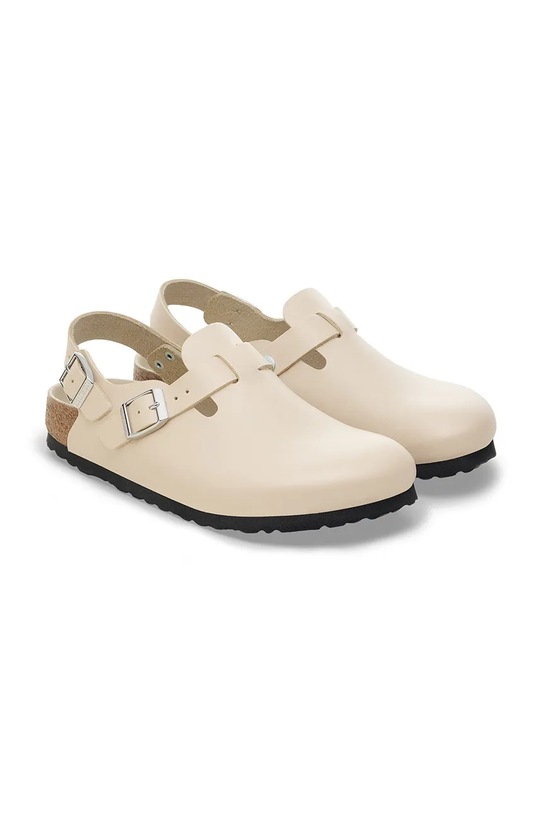 Obuwie Birkenstock klapki skórzane Tokio HEX 1030882 beżowy