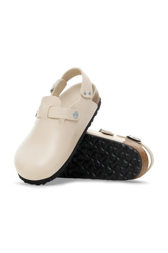 Birkenstock klapki skórzane Tokio HEX beżowy 1030882