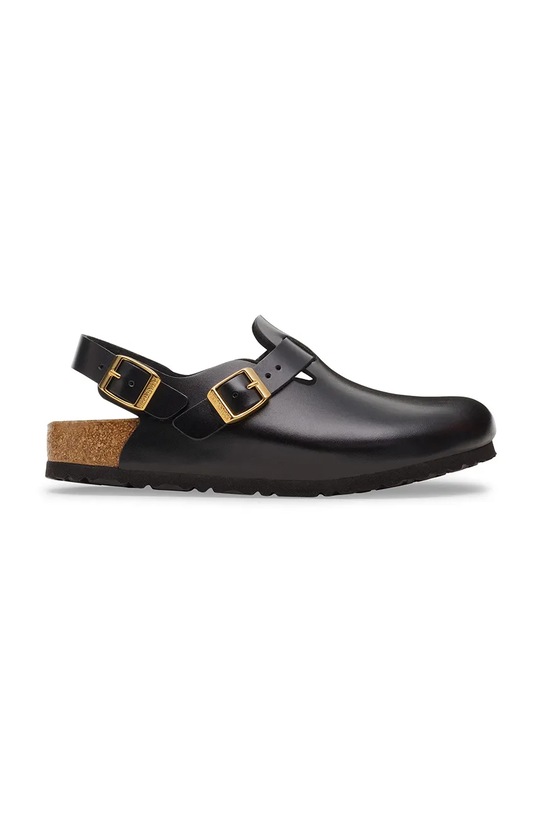 Birkenstock klapki skórzane Tokio HEX pozostałe czarny 1030819