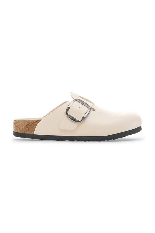 Birkenstock klapki skórzane Boston HEX pozostałe beżowy 1030905