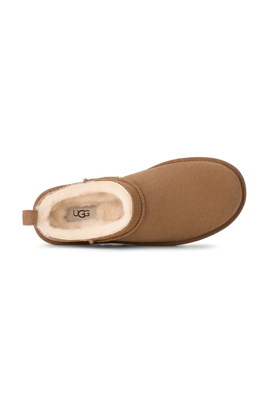 Παντόφλες σουέτ UGG Classic Micro 1173891.CHE καφέ