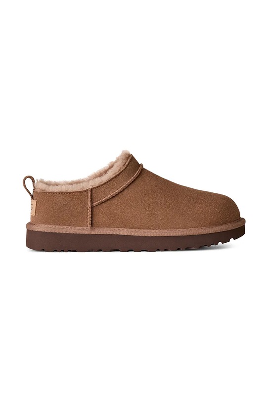 Copati iz semiša UGG Classic Micro loungewear rjava 1173891.RYK