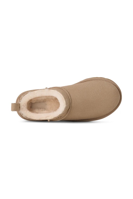 UGG kapcie zamszowe Classic Micro 1173891.SAN beżowy
