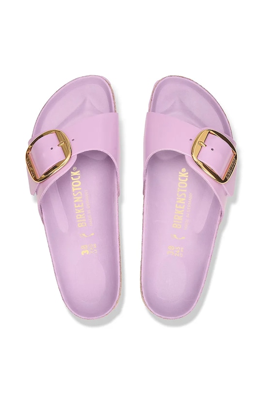 Birkenstock papuci de piele Madrid Big Buckle violet 1030296.Crocus