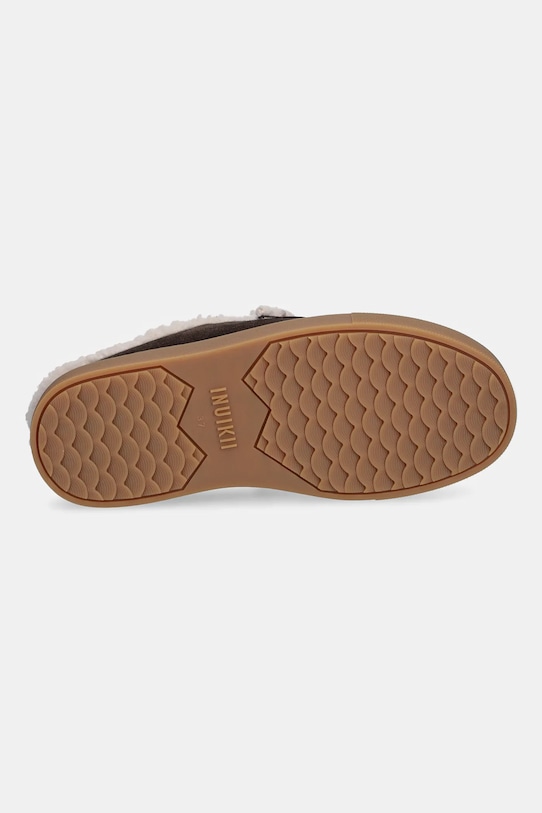 Inuikii pantofole in camoscio Mule Wool 1004.017.0011.152 marrone