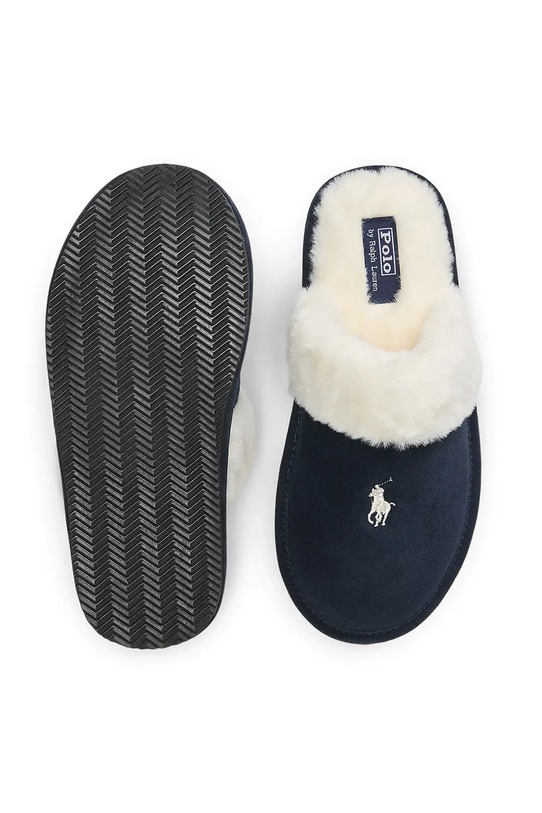 Παντόφλες σουέτ Polo Ralph Lauren Kelcie σκούρο μπλε 842P03595002.410