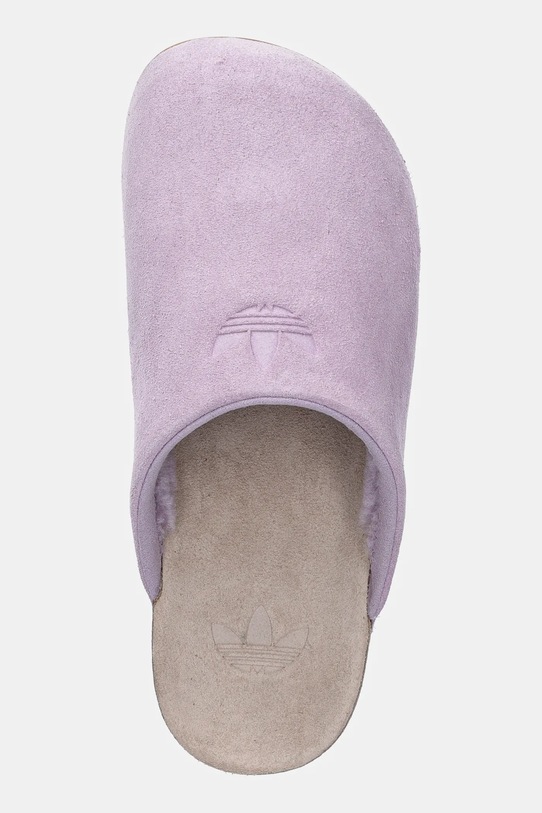 adidas Originals klapki zamszowe Adimule fioletowy JP8732