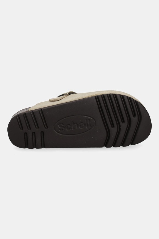 Scholl klapki zamszowe FAE F321981002 beżowy