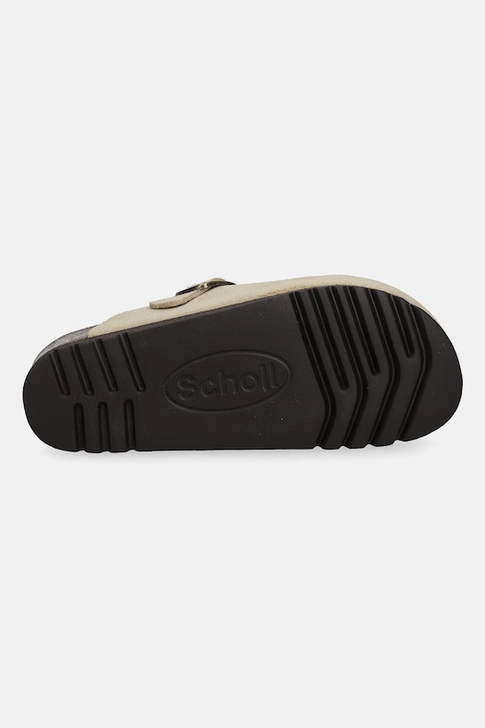 Scholl klapki zamszowe FAE F321981002 beżowy
