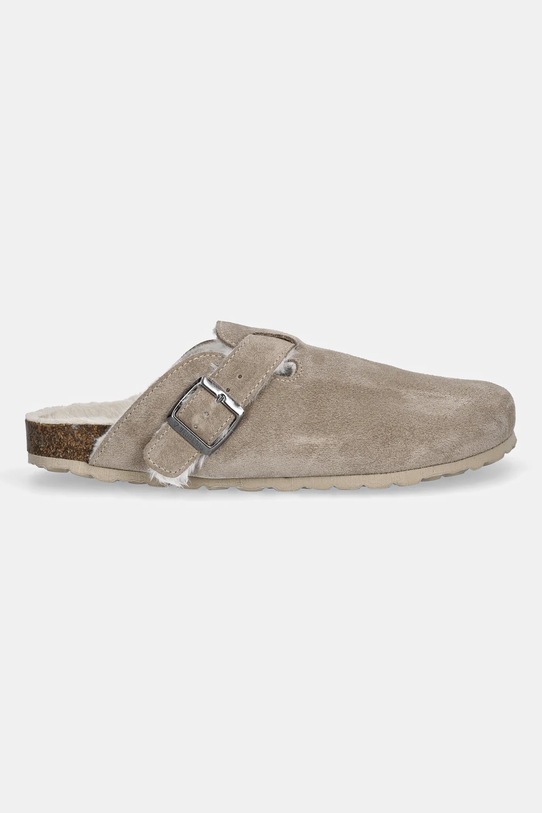 Verbenas kapcie zamszowe ROUX SERRAJE 3300370001.PIEDRA beżowy AW25
