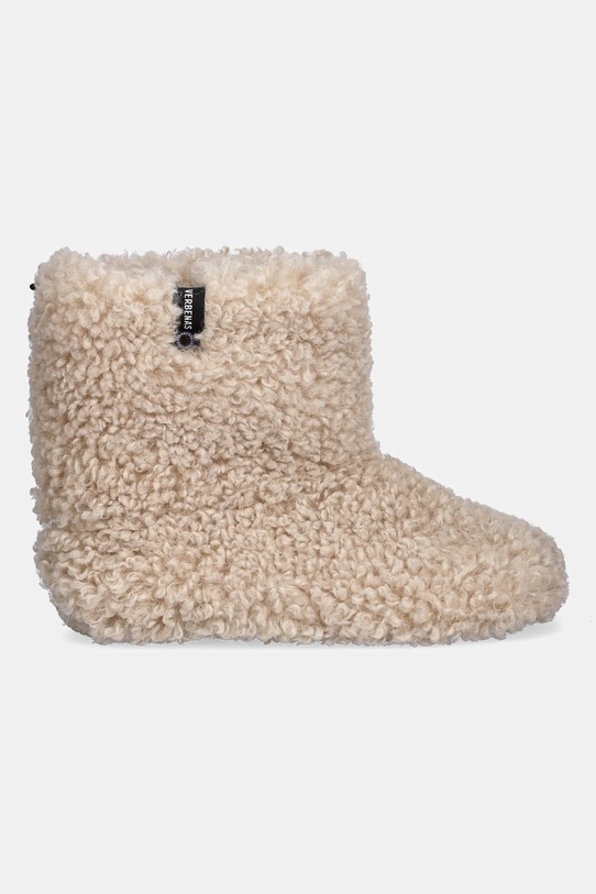 Verbenas kapcie YAIZA MERINO 5804150859.CRUDO beżowy AW25