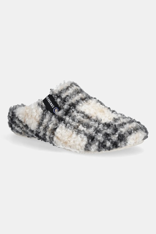 Verbenas kapcie YORK PLAID BORREGO beżowy 5860500040.BLANCO