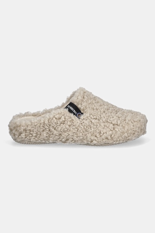 Verbenas kapcie YORK CURLY 5860500660.BEIGE beżowy AW25