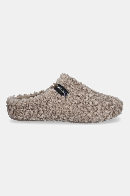 Verbenas kapcie YORK CURLY 5860500660.CAMEL beżowy AW25