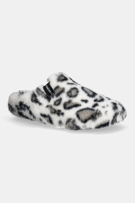 Verbenas kapcie YORK FUR LEO biały 5860500951.PIEDRA