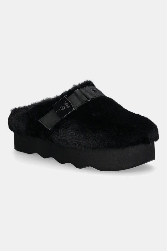 Scholl klapki GRETA 5-8 cm czarny F318371004