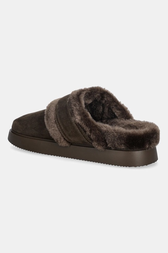 Obuwie Steve Madden kapcie zamszowe Cozy Up 11004964.205 brązowy