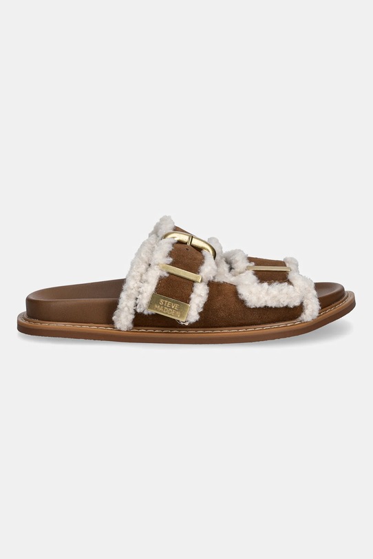 Steve Madden klapki zamszowe Arch-F 11005031.839 brązowy AW25