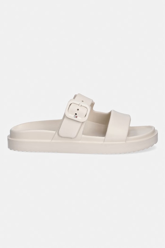 Tommy Hilfiger klapki damskie TH LIGHT DOUBLE STRAP SANDAL FW0FW08953 beżowy SS26