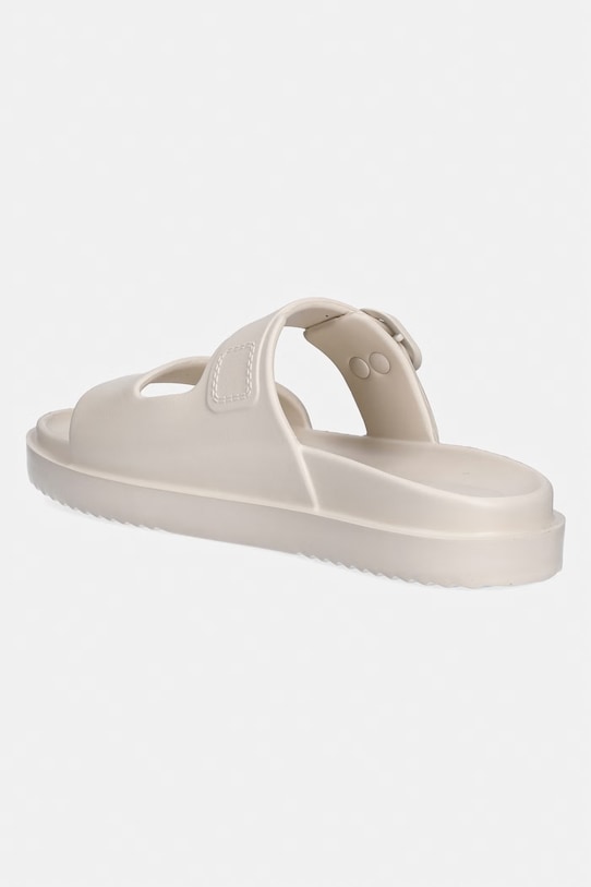 Obuwie Tommy Hilfiger klapki damskie TH LIGHT DOUBLE STRAP SANDAL FW0FW08953 beżowy