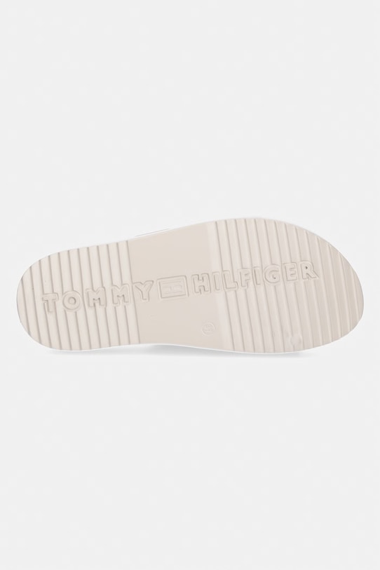 Tommy Hilfiger klapki damskie TH LIGHT DOUBLE STRAP SANDAL FW0FW08953 beżowy