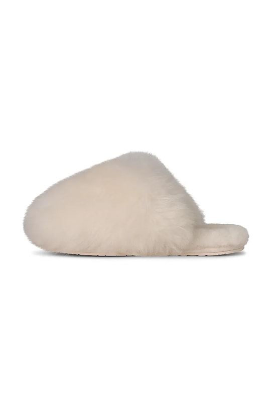 UGG kapcie wełniane W Scuffette Chalet biały 1176030.WHT