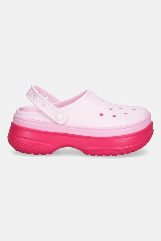 Crocs klapki Classic Stacked Clog 211355.6ZQ różowy AW25
