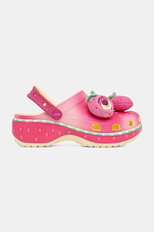 Obuwie Crocs klapki Classic Lotso Platform Clog 212240.90H różowy
