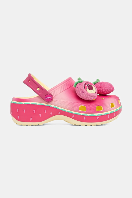 Obuwie Crocs klapki Classic Lotso Platform Clog 212240.90H różowy