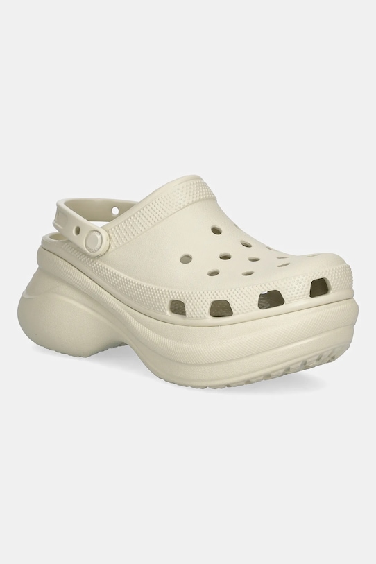 Crocs klapki Classic Bae Clog platforma beżowy 206302.2Y2