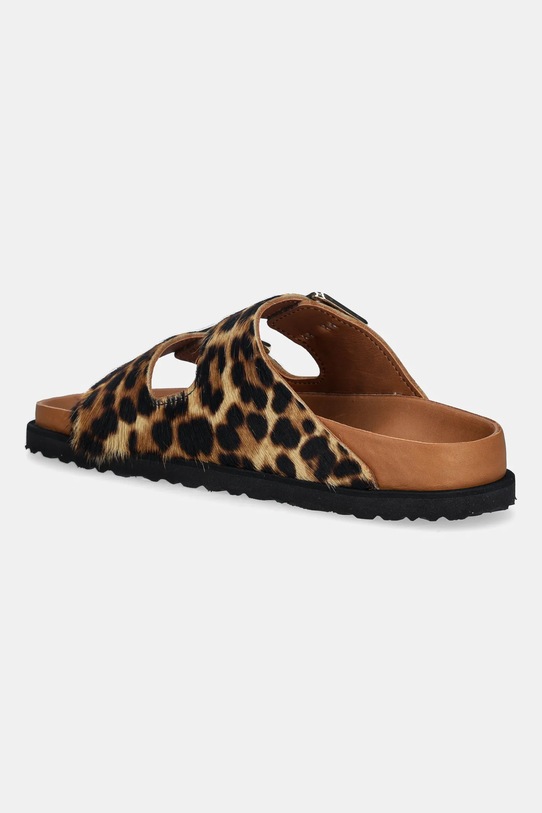 Obuwie Birkenstock 1774 klapki skórzane Arizona FUR 1031699 brązowy