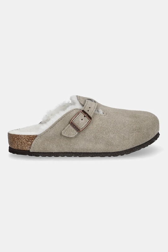 Παιδικές παντόφλες σουέτ Birkenstock Boston 1030480.26.35 μπεζ AW25