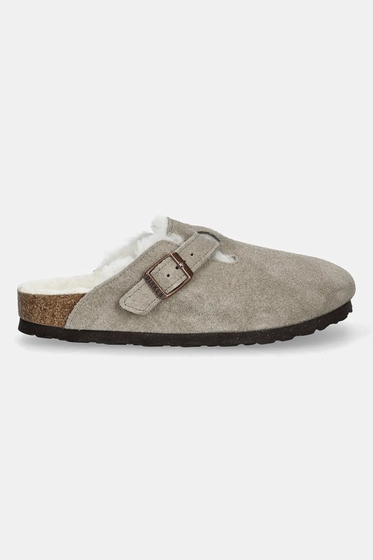 Dětské semišové pantofle Birkenstock Boston 1030480.36.39 béžová AW25