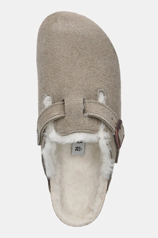 Dětské semišové pantofle Birkenstock Boston béžová 1030480.36.39