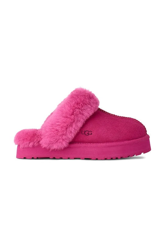 Детские замшевые тапочки UGG DISQUETTE розовый 1171199K