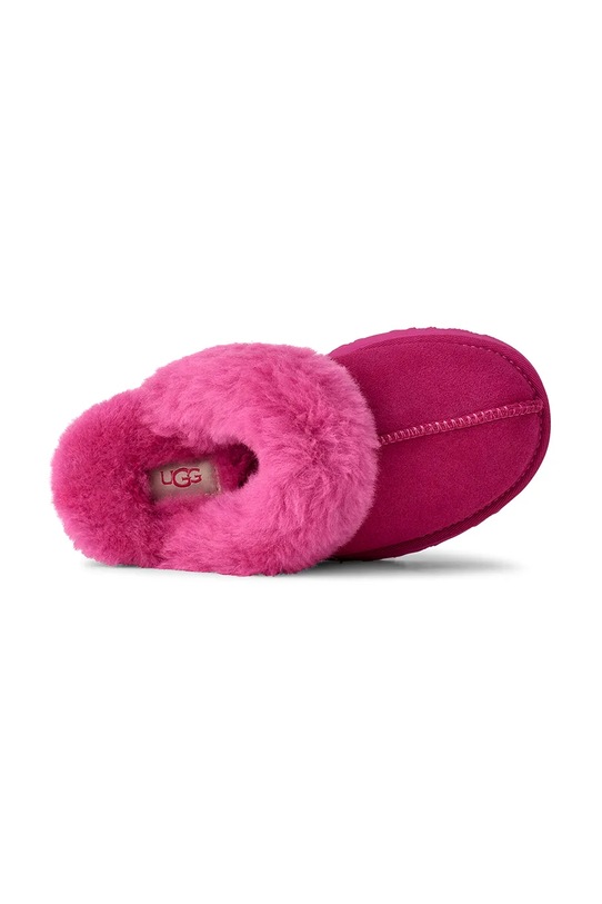 UGG kapcie zamszowe dziecięce DISQUETTE 1171199K różowy